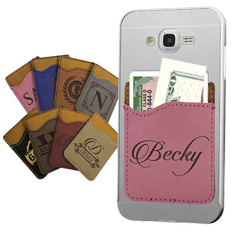 adhesive cell phone wallet custom.